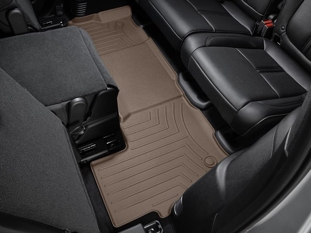 WeatherTech FloorLiner 3rd Row Floor Mats (Tan): Jeep Wagoneer & Grand Wagoneer 2022 - 2025 (8-Seater)