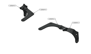 Artec Industries A-Pillar Single Surface Light Mount: Jeep Gladiator / Wrangler - Mojave