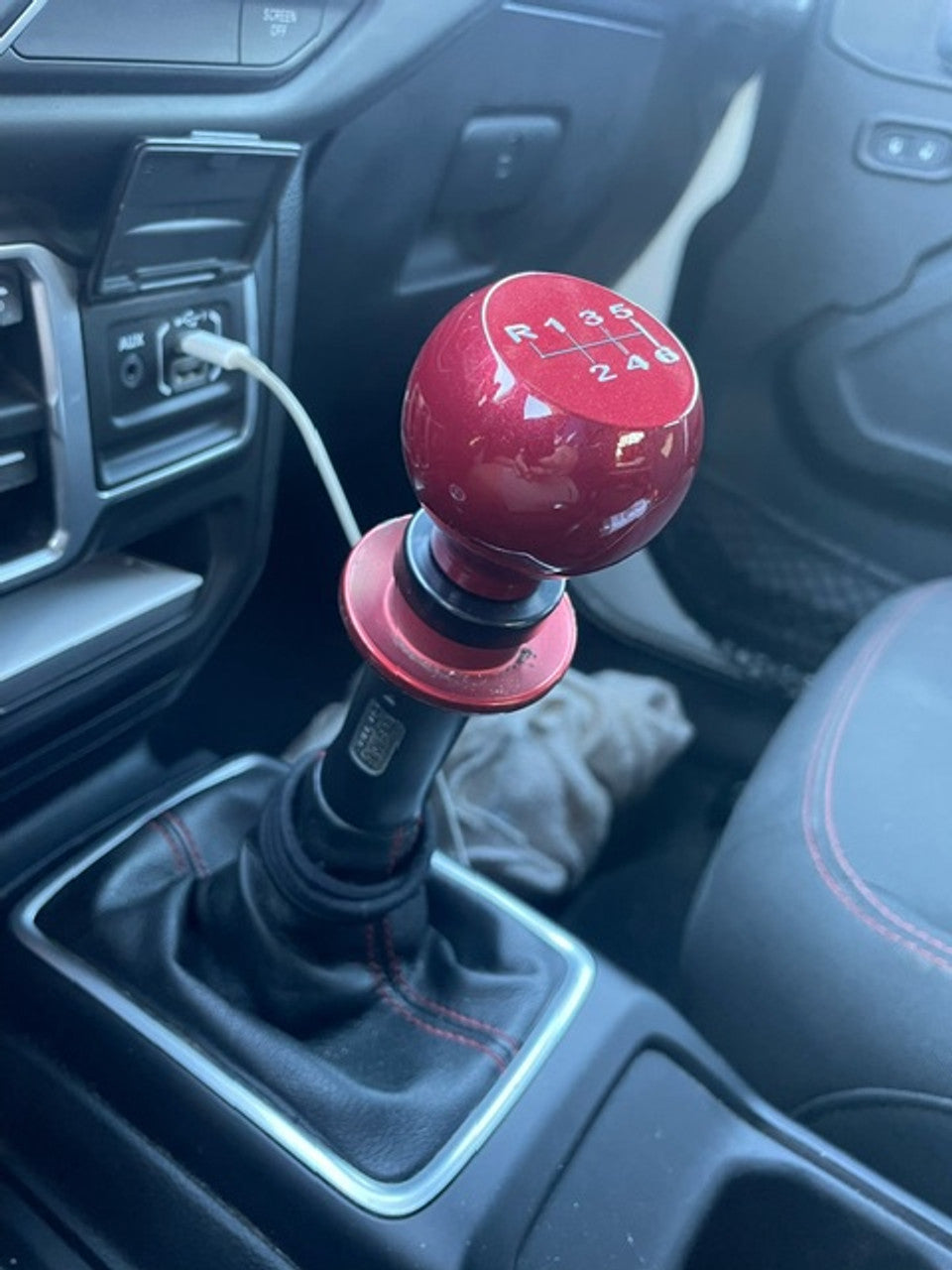 American Brother Designs Manual Flat Shifter Knob: Jeep Wrangler (18-25) & Gladiator (20-25)