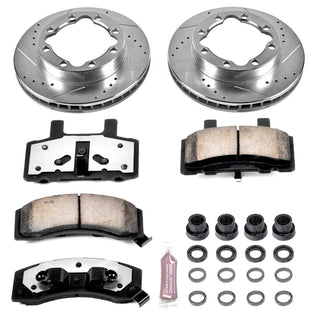 PowerStop Z36 Truck & Tow Brake Kit (FRONT): Dodge Ram 2500 94-99 8.0L/5.9L Diesel/5.2L w/ Hardware