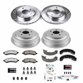 PowerStop Z36 Truck & Tow Brake Kit (FRONT & REAR): Dodge Dakota 05-10