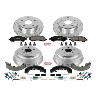 PowerStop Z23 Evolution Sport Brake Kit (FRONT & REAR): Dodge Dakota 05-10
