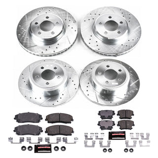 PowerStop Z23 Evolution Sport Brake Kit (F&R): Fits Most Chrysler/Dodge (05-20)