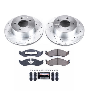 PowerStop Z23 Evolution Sport Brake Kit (FRONT): Jeep Grand Cherokee 93-98, Jeep Wrangler 97-99 4.0L/2.5L