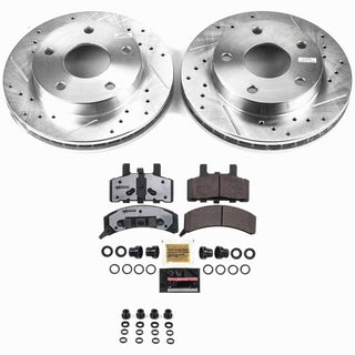 PowerStop Z36 Truck & Tow Brake Kit (FRONT): Dodge Ram 1500 94-99 5.2L/3.9L