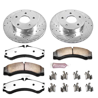 PowerStop Z36 Truck & Tow Brake Kit (FRONT): Jeep Grand Cherokee 99-04