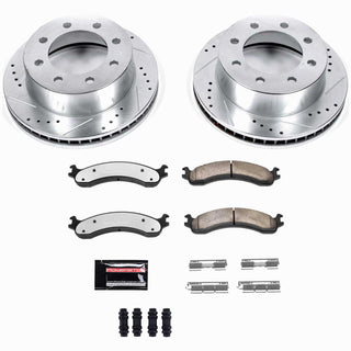 PowerStop Z36 Truck & Tow Brake Kit (FRONT): Dodge Ram 2500 / Ram 3500 00-02 8.0L/5.9L Diesel/5.7L
