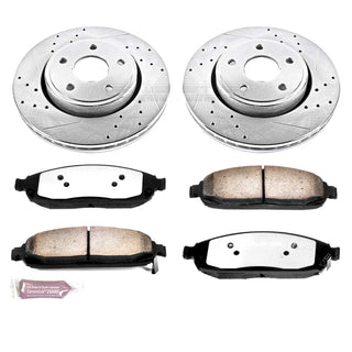 PowerStop Z36 Truck & Tow Brake Kit (FRONT): Jeep Commander / Grand Cherokee 05-10 5.7L/3.7L