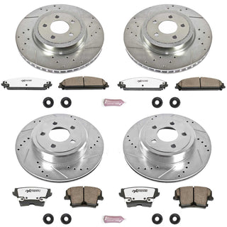 PowerStop Z26 Street Warrior Brake Kit (F&R): Fits Most Chrysler/Dodge (05-20) w/ Hardware