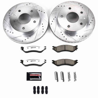 PowerStop Z36 Truck & Tow Brake Kit (FRONT): Dodge Ram 1500 00-01 5.2L/3.9L