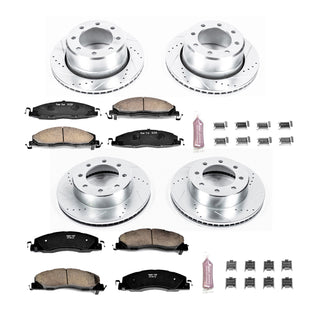 PowerStop Z23 Evolution Brake Kit (F&R): Fits Most Dodge/Ram (09-18) w/ Hardware