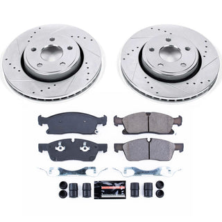 PowerStop Z23 Evolution Sport Brake Kit (FRONT): Dodge Durango / Jeep Grand Cherokee 11-20 5.7L/3.6L