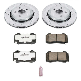 PowerStop Z26 Street Warrior Brake Kit (REAR): Dodge Durango 18-20 6.4L 392, Jeep Grand Cherokee 12-20 6.4L
