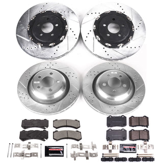 PowerStop Z23 Evolution Carbon-Fiber Ceramic Brake Kit (F&R): Dodge Challenger / Charger 15-20 6.4L/6.2L/5.7L/3.6L