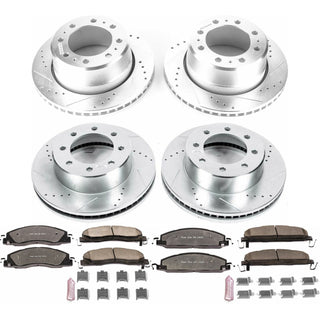 PowerStop Z36 Truck & Tow Brake Kit (FRONT & REAR): Ram 3500 13-18 6.7L Diesel/6.4L