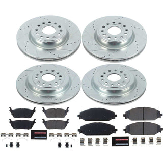 PowerStop Z23 Evolution Brake Kit (FRONT & REAR): Ram 1500 19-22 6.2L/5.7L/3.6L