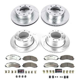 PowerStop Z36 Truck & Tow Brake Kit (FRONT & REAR): Ram 3500 19-22 6.7L Diesel/6.4L