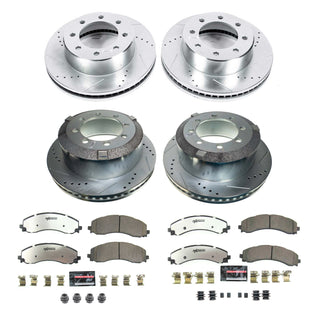 PowerStop Z36 Truck & Tow Brake Kit (FRONT & REAR): Ram 3500 19-22 6.7L Diesel/6.4L