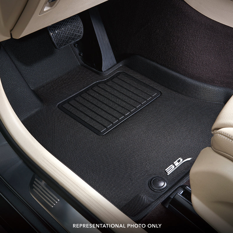 3D MAXpider ACE Kagu Floormats (Black, 1st Row): Jeep Grand Cherokee 2022 - 2025