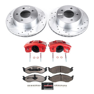 PowerStop Z36 Truck & Tow Brake Kit (FRONT): Jeep Grand Cherokee 93-98, Jeep Wrangler 97-99 4.0L/2.5L w/ Calipers