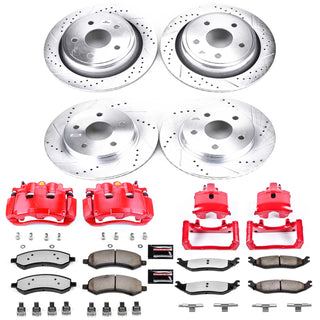 PowerStop Z36 Truck & Tow Kit w/ Calipers (F&R): Fits Most Dodge/Ram 5.7L/3.6L/3.0L EcoDiesel (07-21)