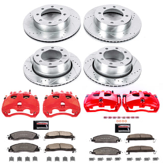 PowerStop Z36 Truck & Tow Kit w/ Calipers (FRONT & REAR): Fits Most Dodge/Ram (09-18)