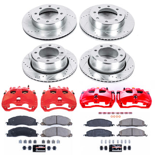PowerStop Z23 Evolution Kit w/ Cals (FRONT & REAR): Fits Most Dodge/Ram (09-18)