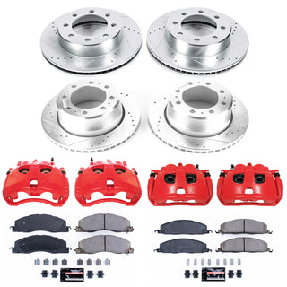 PowerStop Z23 Evolution Kit w/ Cals (FRONT & REAR): Ram 3500 13-18 6.7L Diesel/6.4L