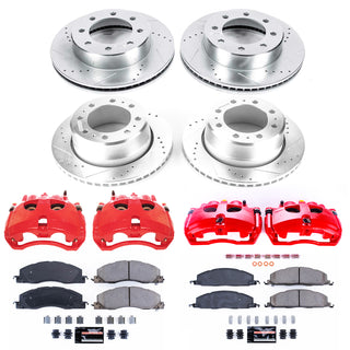 PowerStop Z23 Evolution Kit w/ Cals (FRONT & REAR): Ram 3500 13-18 6.7L Diesel/6.4L