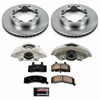 PowerStop Autospecialty Brake Kit (FRONT): Dodge Ram 2500 94-99 8.0L/5.9L Diesel/5.2L w/ Calipers