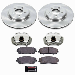 PowerStop Autospecialty Brake Kit w/ Calipers (FRONT): Fits Most Chrysler/Dodge 6.1L/5.7L/3.6L/3.5L/2.7L (05-11)