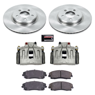 PowerStop Autospecialty Brake Kit (FRONT) w/ Calipers: Fits Most Chrysler/Dodge 6.4L/6.2L/5.7L/3.6L (12-21)