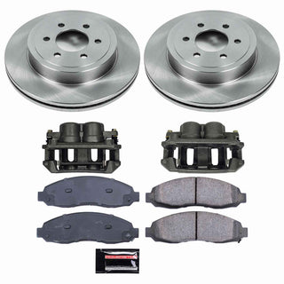 PowerStop Autospecialty Brake Kit with Calipers (FRONT): Dodge Dakota 03-04