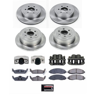 PowerStop Autospecialty Kit with Calipers (FRONT AND REAR): Dodge Dakota 03-04