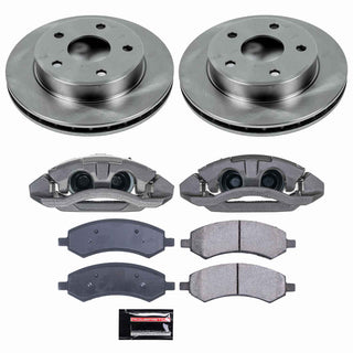 PowerStop Autospecialty Kit w/ Cals (FRONT): Dodge Dakota 09-10