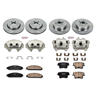 PowerStop Autospecialty Kit w/ Calipers (F&R): Fits Most Chrysler/Dodge 6.1L/5.7L/3.6L/3.5L (05-20)