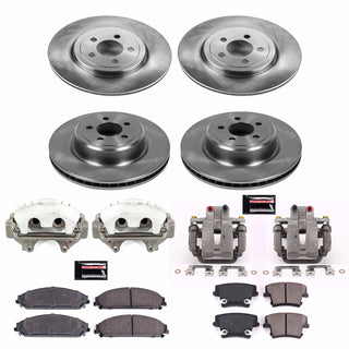PowerStop Autospecialty Kit (FRONT & REAR): Dodge Charger 12-14 5.7L/3.6L