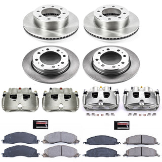 PowerStop Autospecialty Kit w/ Cals (FRONT & REAR): Ram 3500 13-18 6.7L Diesel/6.4L
