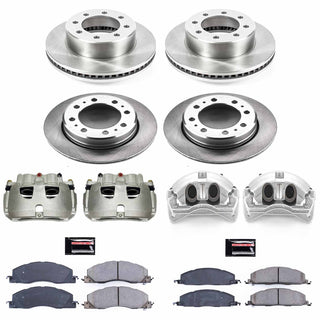 PowerStop Autospecialty Kit w/ Cals (FRONT & REAR): Ram 3500 13-18 6.7L Diesel/6.4L