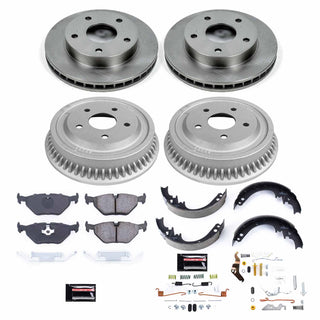 PowerStop Brake Kit (FRONT & REAR): Dodge Ram 1500 94-99 5.2L/3.9L