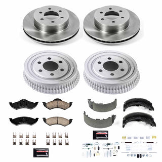 PowerStop Brake Kit (FRONT & REAR): Dodge Dakota 00-02