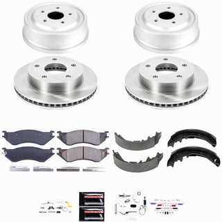 PowerStop Brake Kit (FRONT & REAR): Dodge Ram 1500 00-01 5.2L/3.9L