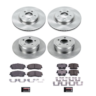 PowerStop Autospecialty Brake Kit (F&R): Fits Most Chrysler/Dodge (05-20)