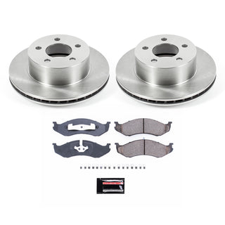 PowerStop Autospecialty Brake Kit (FRONT): Jeep Grand Cherokee 93-98, Jeep Wrangler 97-99 4.0L/2.5L