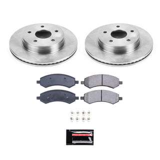 PowerStop Autospecialty Brake Kit (FRONT): Fits Most Dodge/Ram 5.7L/3.7L/3.6L/3.0L EcoDiesel (06-24) - SS Hardware