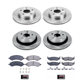 PowerStop Autospecialty Brake Kit (F&R): Fits Most Dodge/Ram 5.7L/3.7L/3.6L/3.0L EcoDiesel (06-24) w/ Hardware
