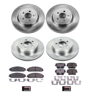 PowerStop Autospecialty Brake Kit (F&R): Fits Most Chrysler/Dodge (05-20)