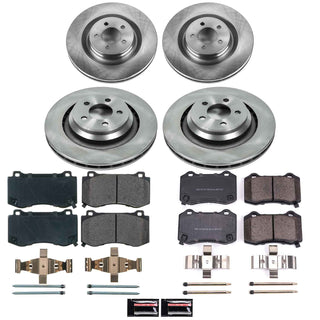 PowerStop Autospecialty Brake Kit (F&R): Fits Most Chrysler/Dodge (05-20) w/ SS Hardware