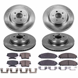 PowerStop Autospecialty Brake Kit (FRONT AND REAR): Dodge Charger 06-14 5.7L, Dodge Magnum 06-08 6.1L/5.7L/3.5L