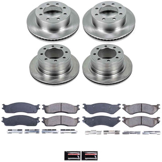 PowerStop Brake Kit (FRONT & REAR): Fits Most Dodge 6.7L Diesel/5.9L Diesel/5.7L/3.7L (03-08)